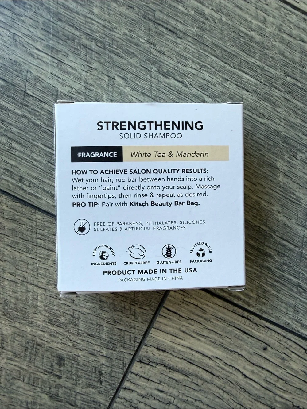 NEW Kitsch Rice Water Protein Strengthening Solid Shampoo Bar 3.2 oz